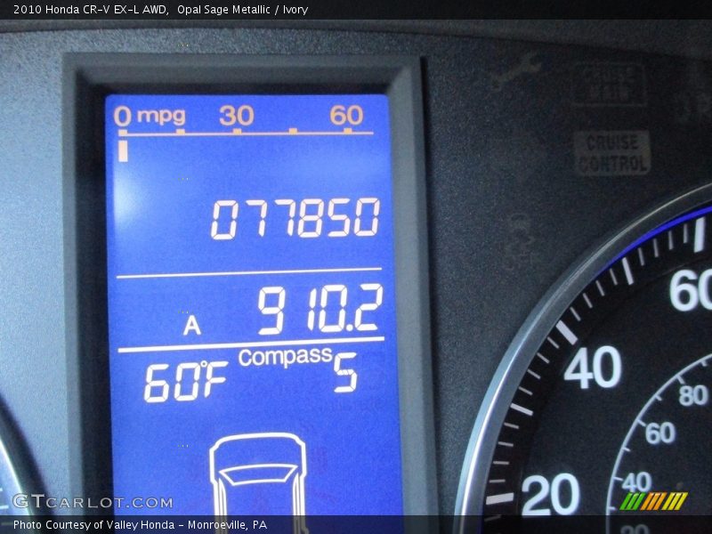 Opal Sage Metallic / Ivory 2010 Honda CR-V EX-L AWD