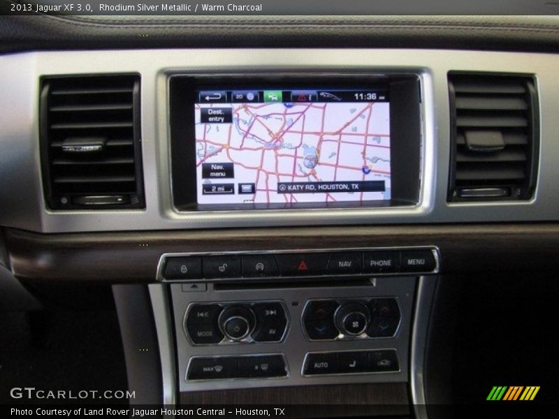Rhodium Silver Metallic / Warm Charcoal 2013 Jaguar XF 3.0