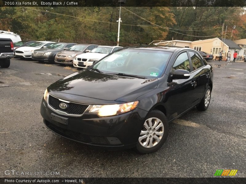 Ebony Black / Coffee 2010 Kia Forte EX