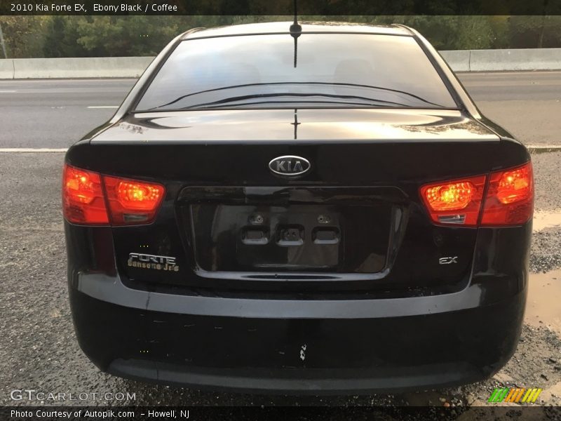 Ebony Black / Coffee 2010 Kia Forte EX