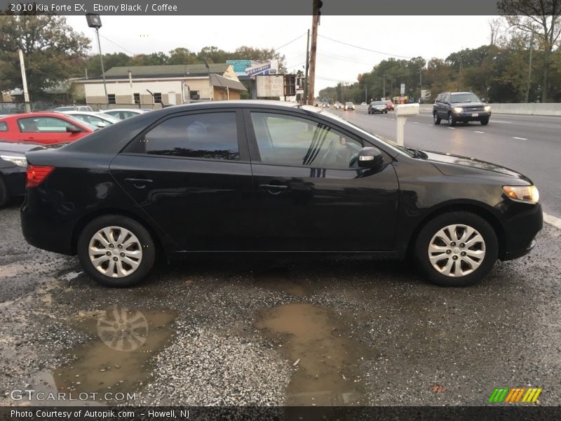 Ebony Black / Coffee 2010 Kia Forte EX