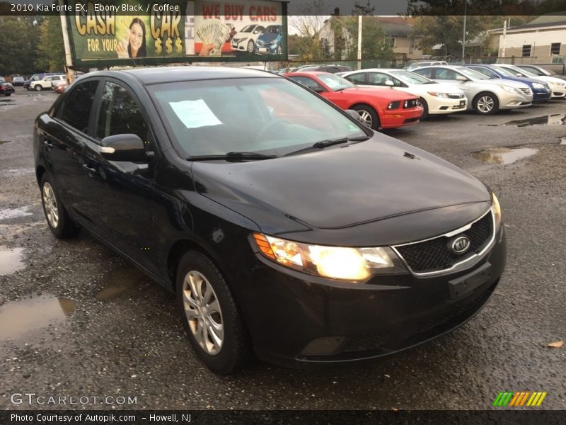 Ebony Black / Coffee 2010 Kia Forte EX