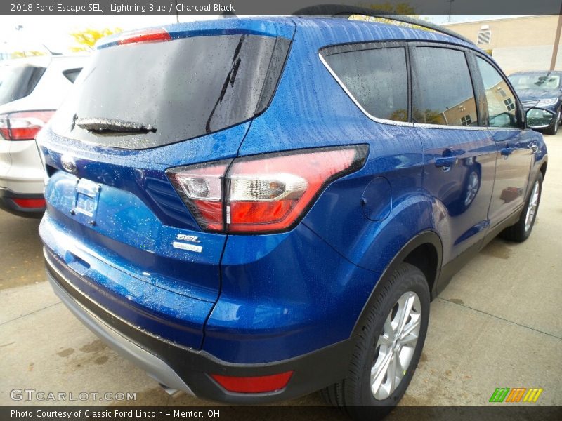Lightning Blue / Charcoal Black 2018 Ford Escape SEL