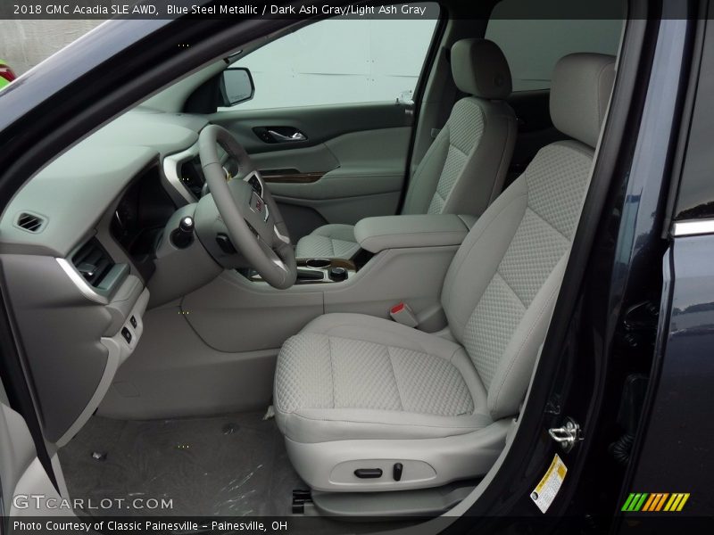 Blue Steel Metallic / Dark Ash Gray/Light Ash Gray 2018 GMC Acadia SLE AWD