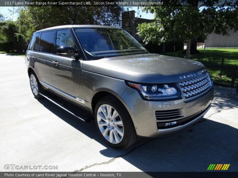 Silicon Silver Metallic / Espresso/Almond 2017 Land Rover Range Rover Supercharged LWB