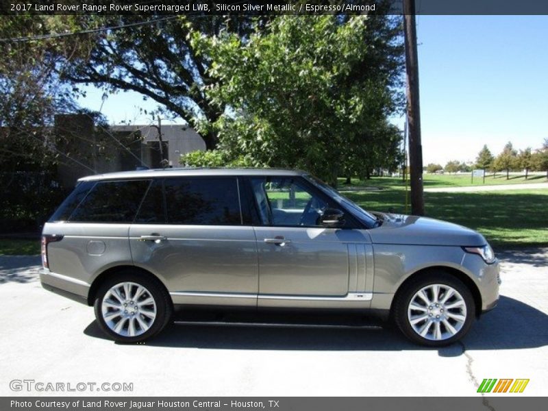 Silicon Silver Metallic / Espresso/Almond 2017 Land Rover Range Rover Supercharged LWB