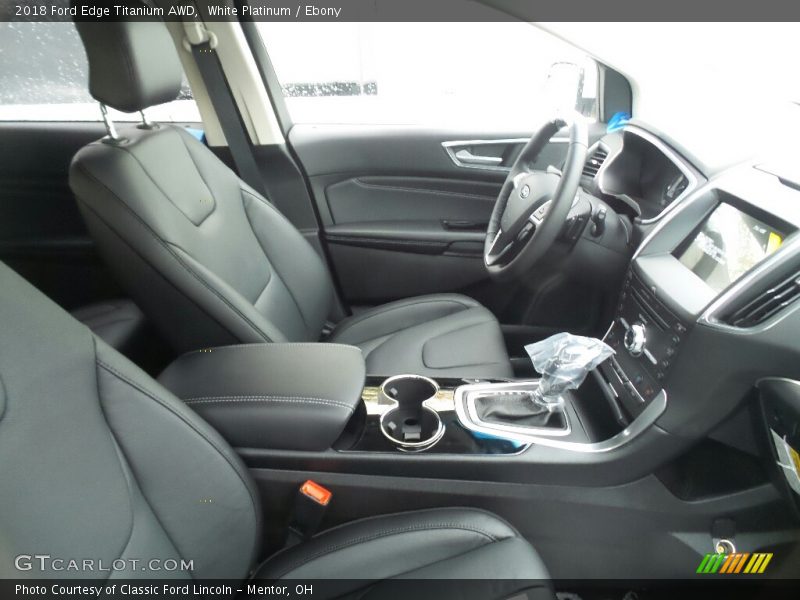 White Platinum / Ebony 2018 Ford Edge Titanium AWD
