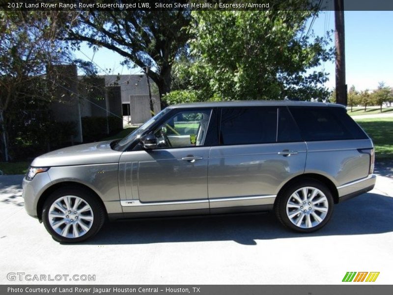 Silicon Silver Metallic / Espresso/Almond 2017 Land Rover Range Rover Supercharged LWB