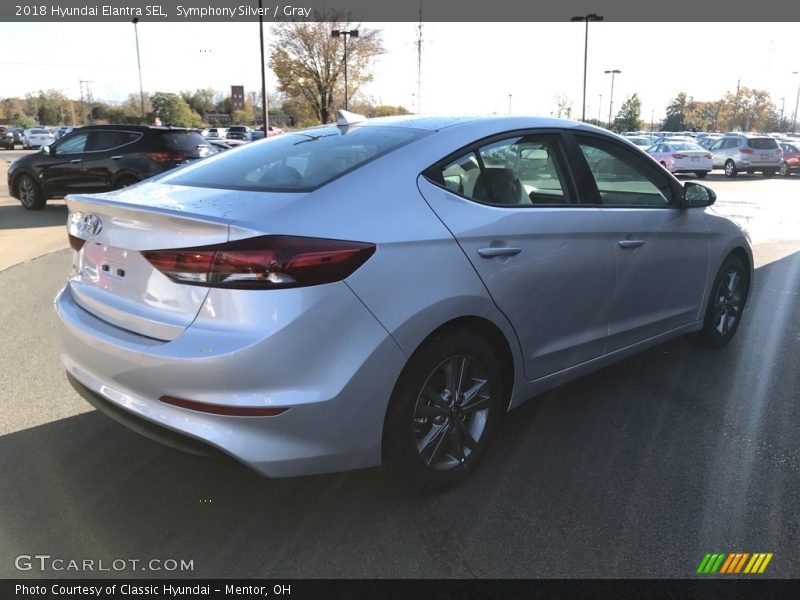 Symphony Silver / Gray 2018 Hyundai Elantra SEL