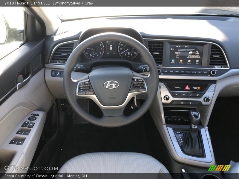 Symphony Silver / Gray 2018 Hyundai Elantra SEL