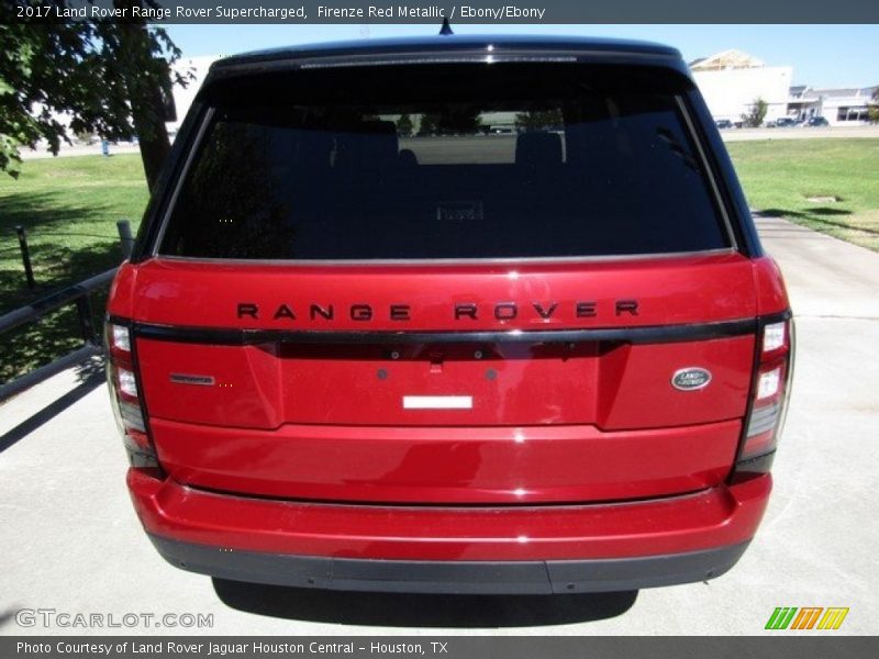 Firenze Red Metallic / Ebony/Ebony 2017 Land Rover Range Rover Supercharged