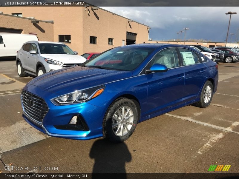 Electric Blue / Gray 2018 Hyundai Sonata SE