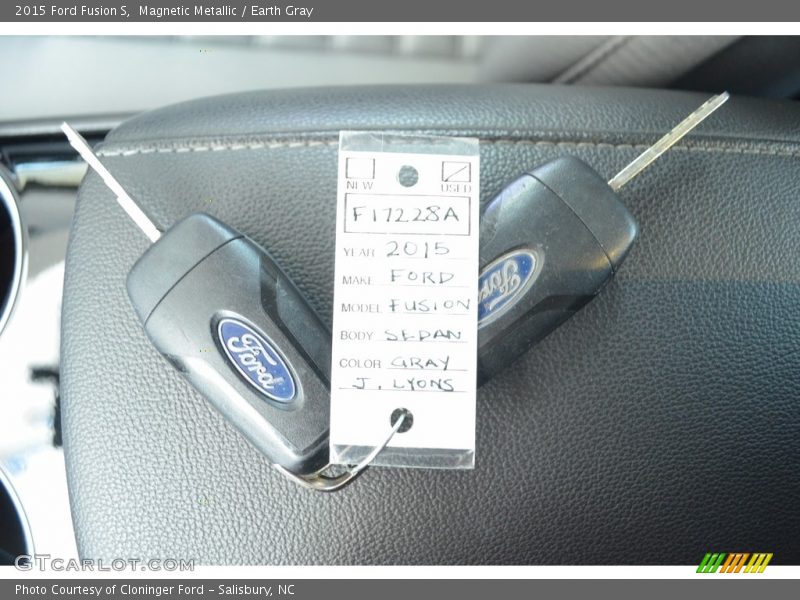 Magnetic Metallic / Earth Gray 2015 Ford Fusion S