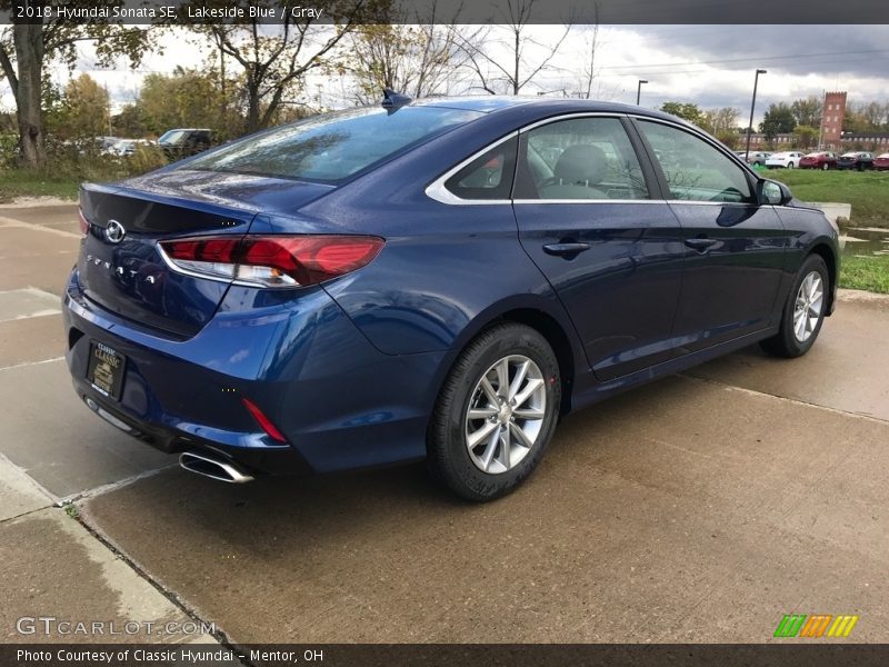 Lakeside Blue / Gray 2018 Hyundai Sonata SE