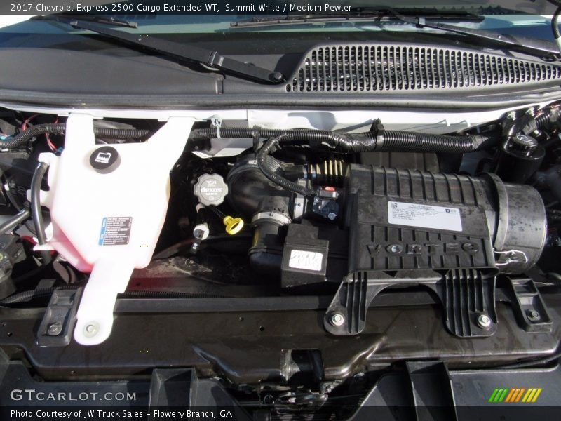 Summit White / Medium Pewter 2017 Chevrolet Express 2500 Cargo Extended WT