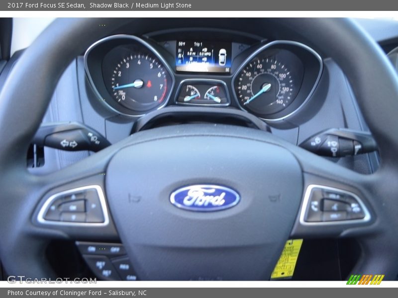 Shadow Black / Medium Light Stone 2017 Ford Focus SE Sedan