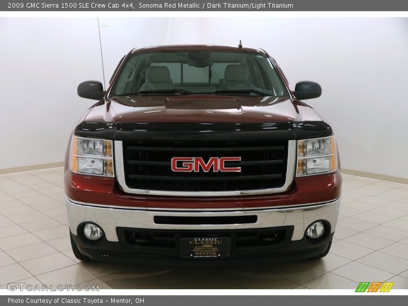 Sonoma Red Metallic / Dark Titanium/Light Titanium 2009 GMC Sierra 1500 SLE Crew Cab 4x4