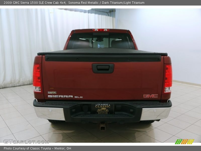 Sonoma Red Metallic / Dark Titanium/Light Titanium 2009 GMC Sierra 1500 SLE Crew Cab 4x4