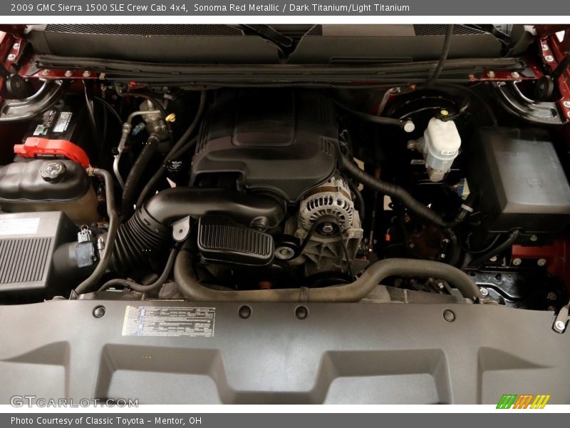 Sonoma Red Metallic / Dark Titanium/Light Titanium 2009 GMC Sierra 1500 SLE Crew Cab 4x4