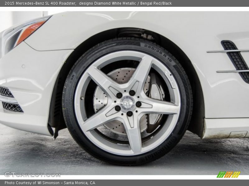 designo Diamond White Metallic / Bengal Red/Black 2015 Mercedes-Benz SL 400 Roadster