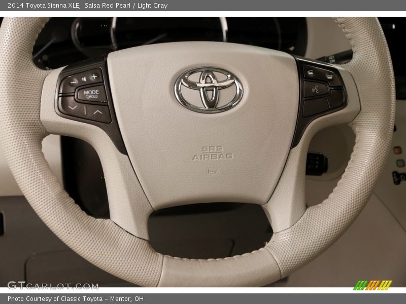 Salsa Red Pearl / Light Gray 2014 Toyota Sienna XLE