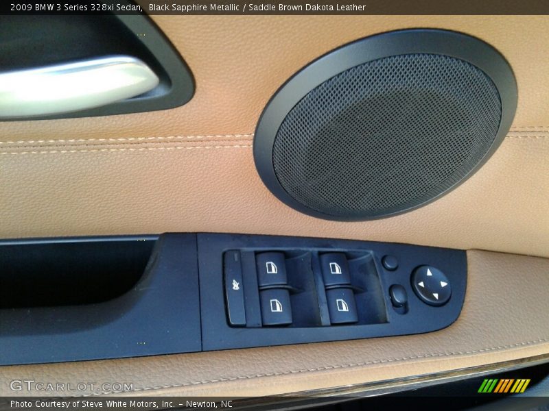 Black Sapphire Metallic / Saddle Brown Dakota Leather 2009 BMW 3 Series 328xi Sedan