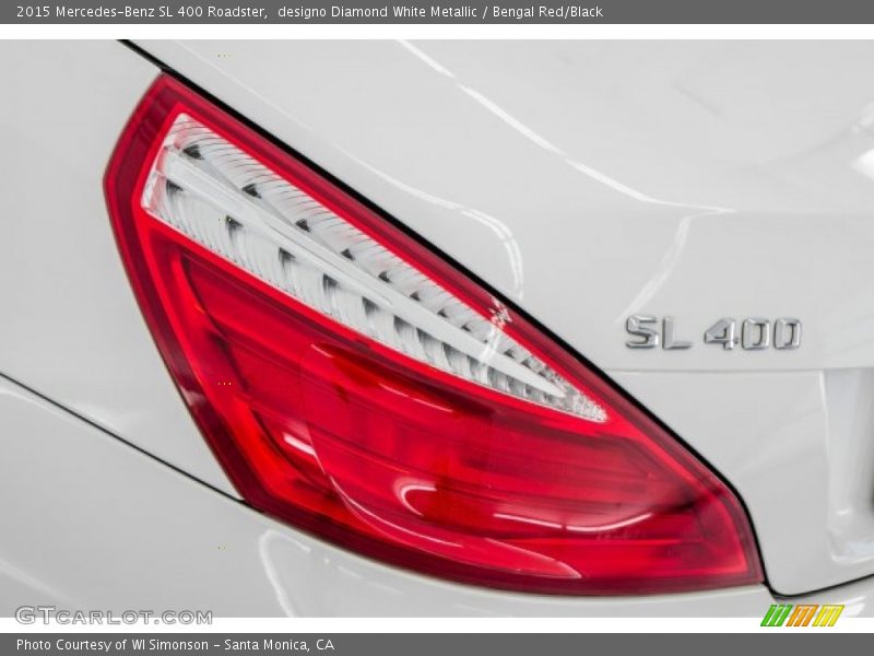 designo Diamond White Metallic / Bengal Red/Black 2015 Mercedes-Benz SL 400 Roadster