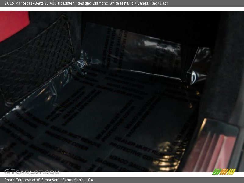 designo Diamond White Metallic / Bengal Red/Black 2015 Mercedes-Benz SL 400 Roadster