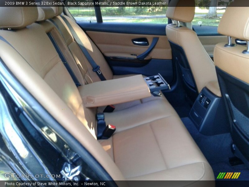 Black Sapphire Metallic / Saddle Brown Dakota Leather 2009 BMW 3 Series 328xi Sedan