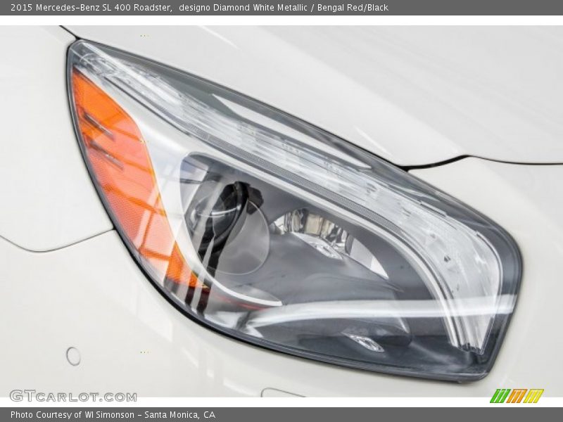 designo Diamond White Metallic / Bengal Red/Black 2015 Mercedes-Benz SL 400 Roadster