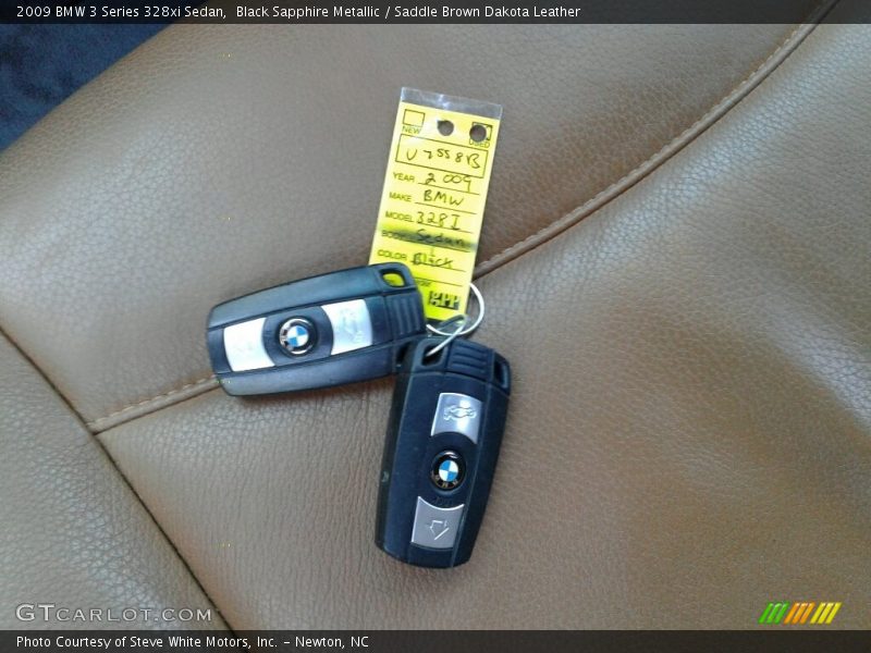 Black Sapphire Metallic / Saddle Brown Dakota Leather 2009 BMW 3 Series 328xi Sedan