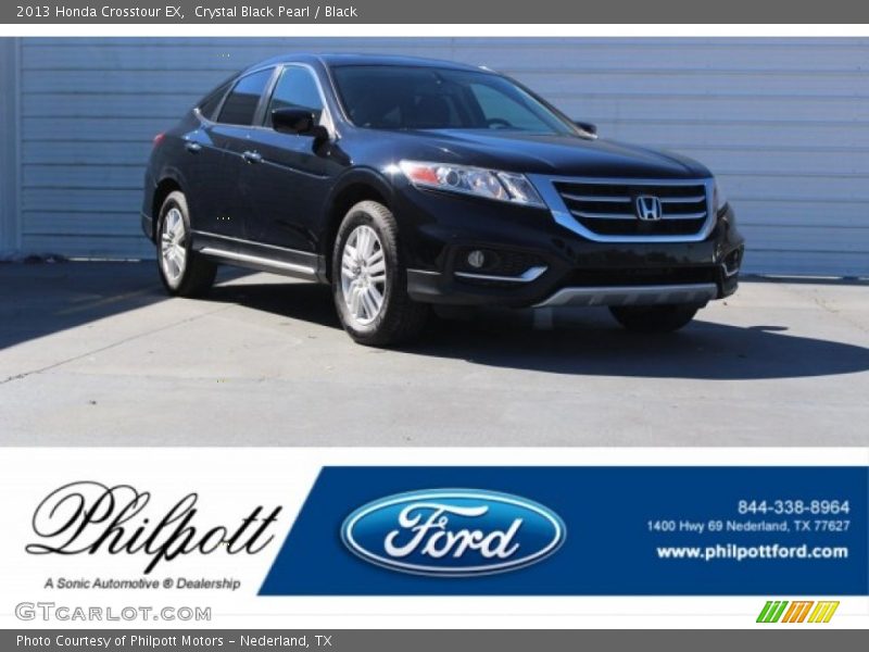 Crystal Black Pearl / Black 2013 Honda Crosstour EX