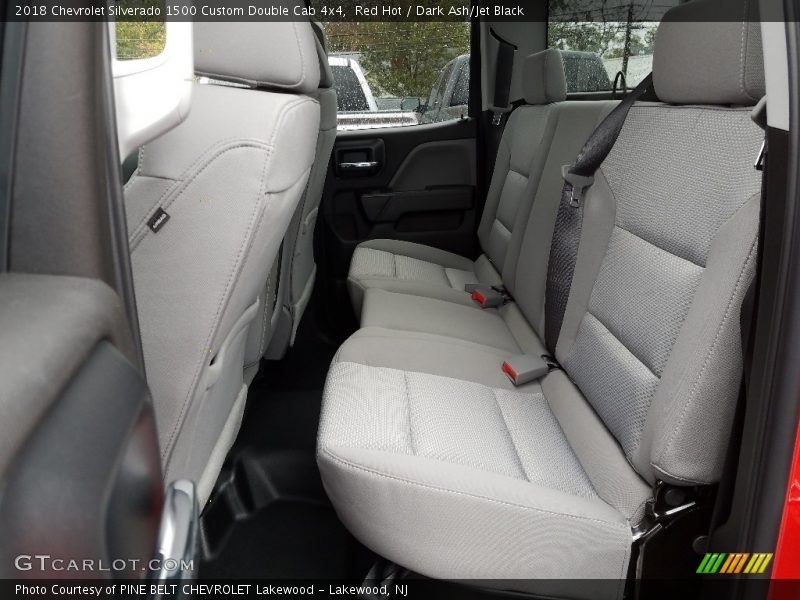 Red Hot / Dark Ash/Jet Black 2018 Chevrolet Silverado 1500 Custom Double Cab 4x4