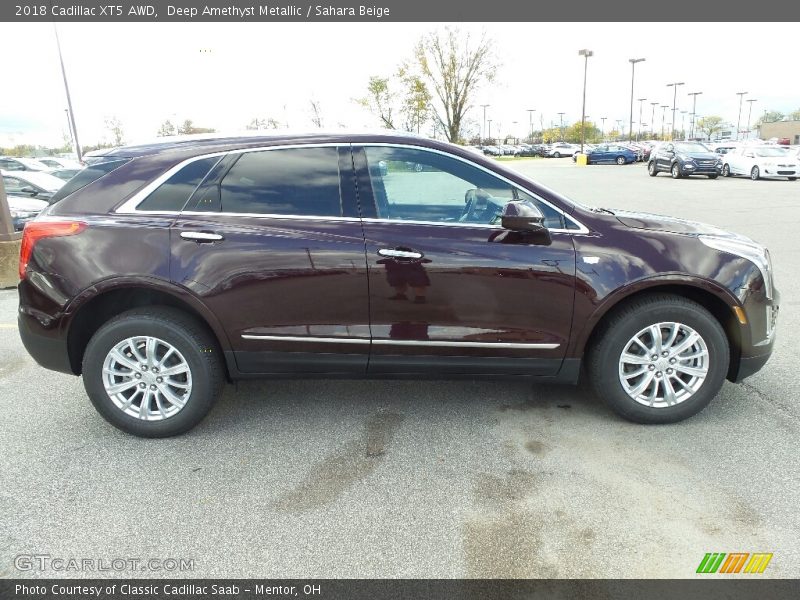 Deep Amethyst Metallic / Sahara Beige 2018 Cadillac XT5 AWD