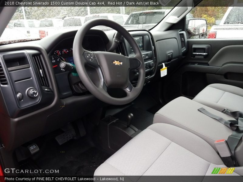 Red Hot / Dark Ash/Jet Black 2018 Chevrolet Silverado 1500 Custom Double Cab 4x4