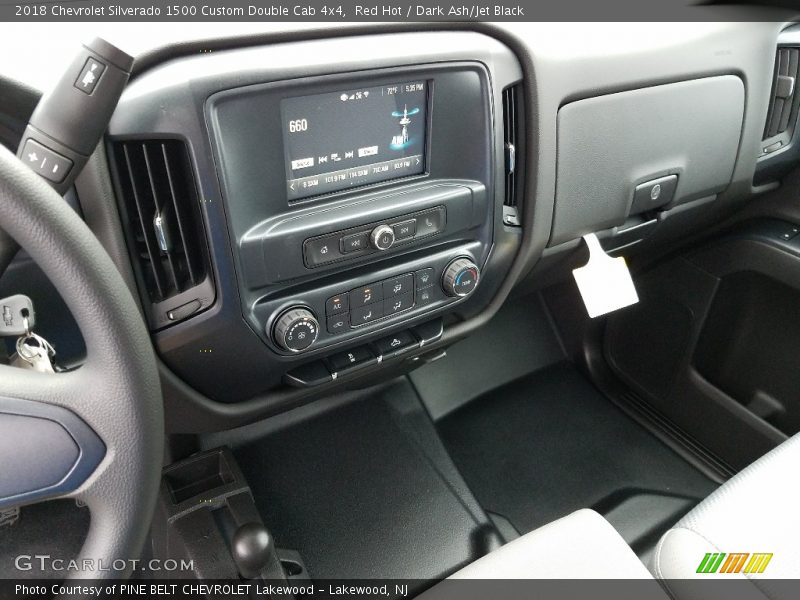 Red Hot / Dark Ash/Jet Black 2018 Chevrolet Silverado 1500 Custom Double Cab 4x4