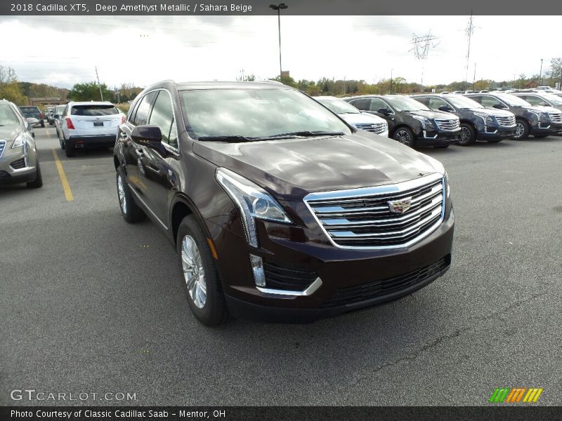 Deep Amethyst Metallic / Sahara Beige 2018 Cadillac XT5