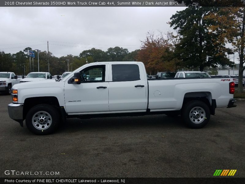 Summit White / Dark Ash/Jet Black 2018 Chevrolet Silverado 3500HD Work Truck Crew Cab 4x4