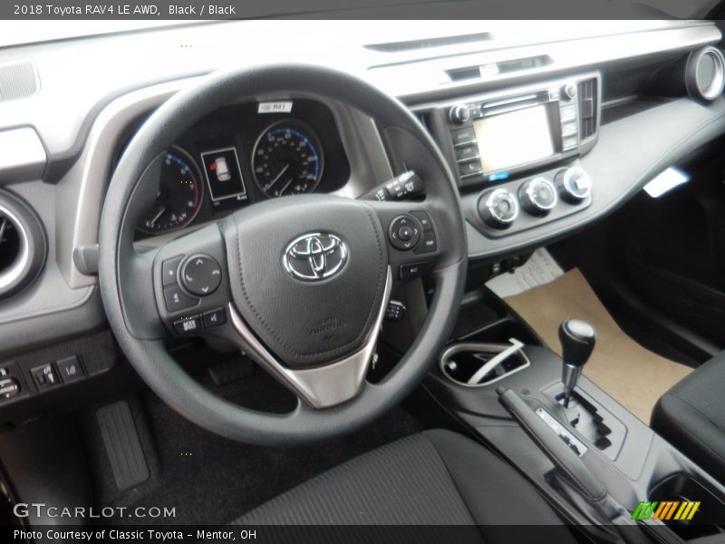 Black / Black 2018 Toyota RAV4 LE AWD