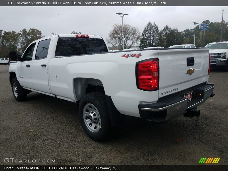 Summit White / Dark Ash/Jet Black 2018 Chevrolet Silverado 3500HD Work Truck Crew Cab 4x4