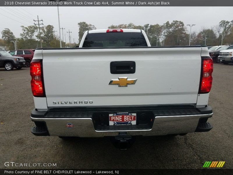 Summit White / Dark Ash/Jet Black 2018 Chevrolet Silverado 3500HD Work Truck Crew Cab 4x4