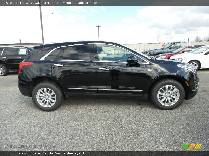 Stellar Black Metallic / Sahara Beige 2018 Cadillac XT5 AWD