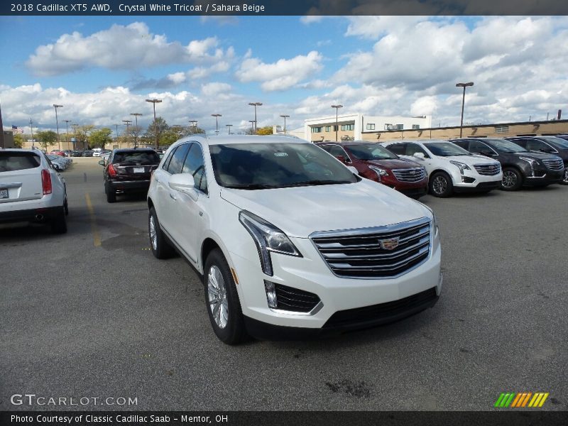 Crystal White Tricoat / Sahara Beige 2018 Cadillac XT5 AWD