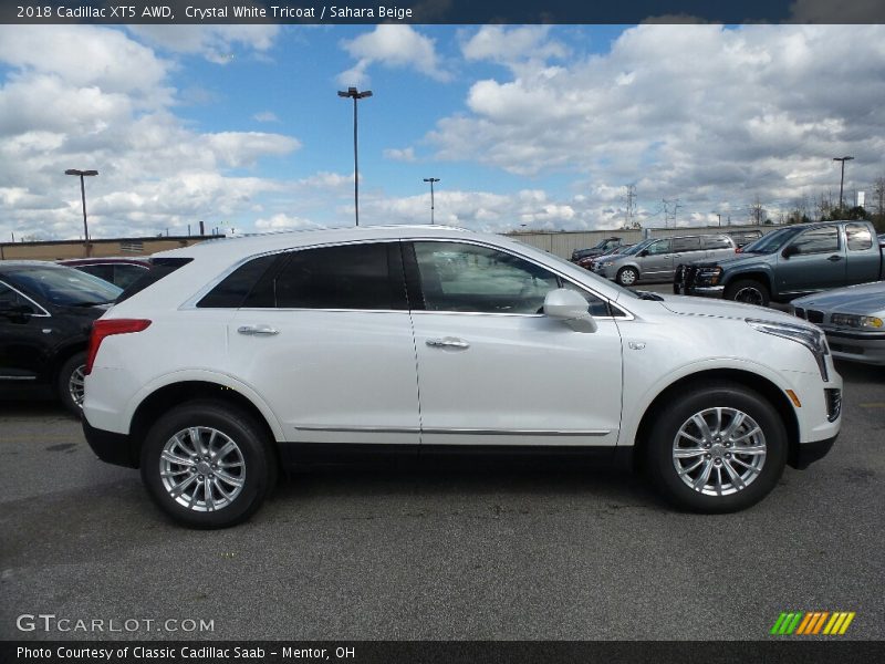 Crystal White Tricoat / Sahara Beige 2018 Cadillac XT5 AWD