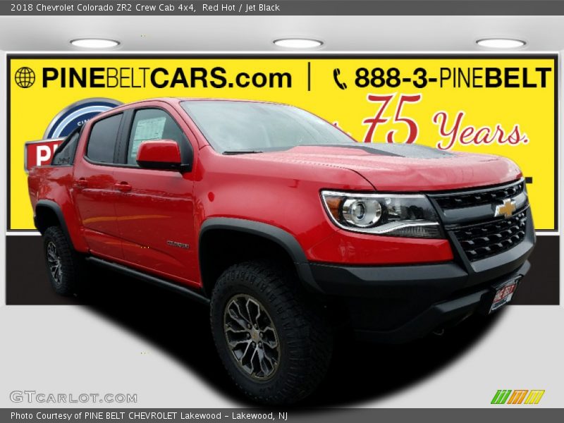 Red Hot / Jet Black 2018 Chevrolet Colorado ZR2 Crew Cab 4x4