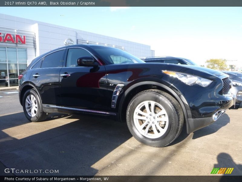 Black Obsidian / Graphite 2017 Infiniti QX70 AWD