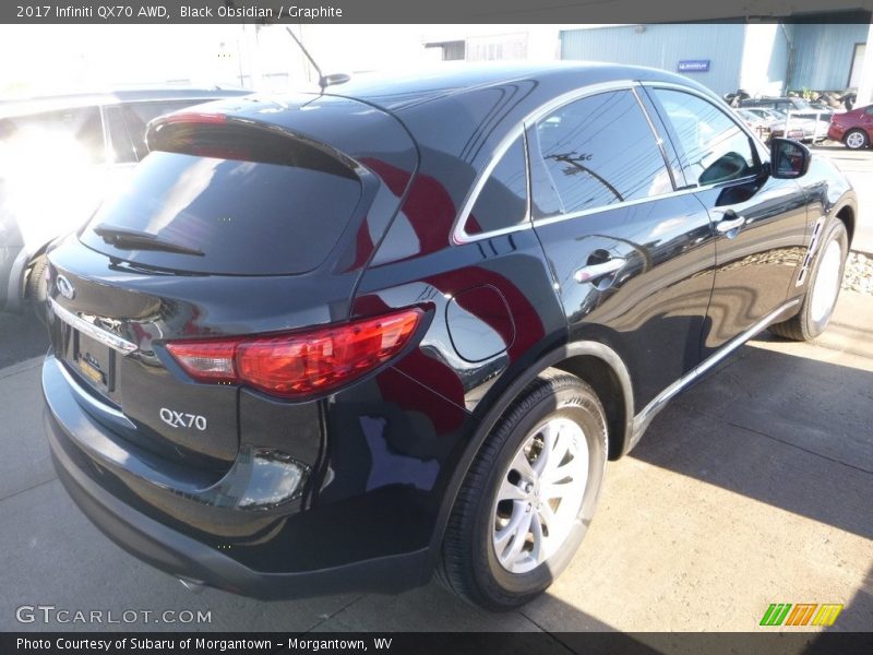 Black Obsidian / Graphite 2017 Infiniti QX70 AWD