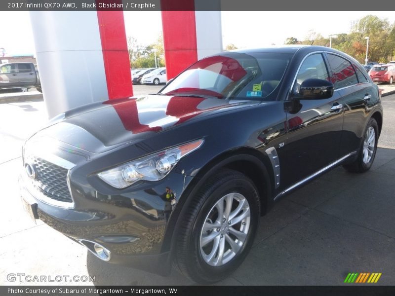 Black Obsidian / Graphite 2017 Infiniti QX70 AWD