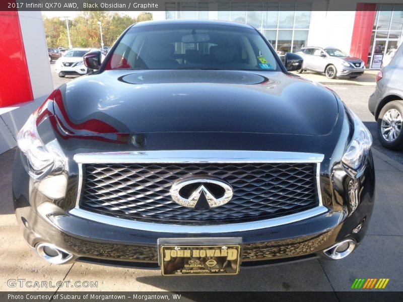 Black Obsidian / Graphite 2017 Infiniti QX70 AWD