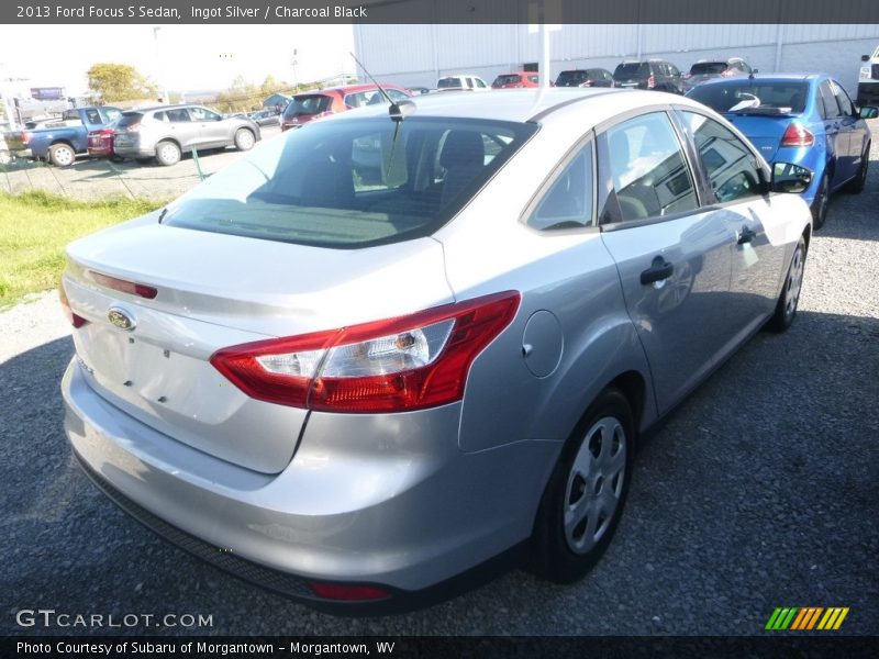 Ingot Silver / Charcoal Black 2013 Ford Focus S Sedan